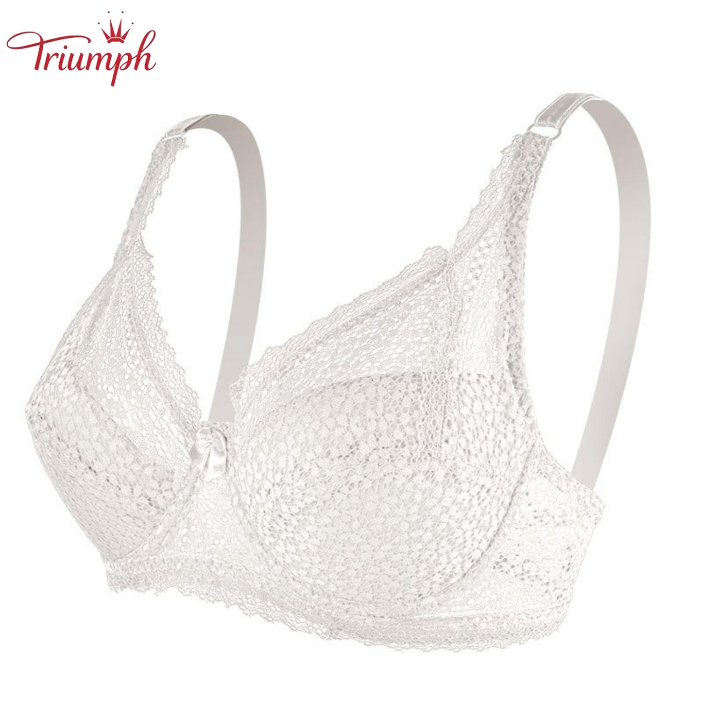 Triumph - Ingyenes Kiszállítás,3 Csomagos Szexi Csipkés Push-Up Melltartók,Vékony és könnyű. Kényelmes. Légáteresztő
