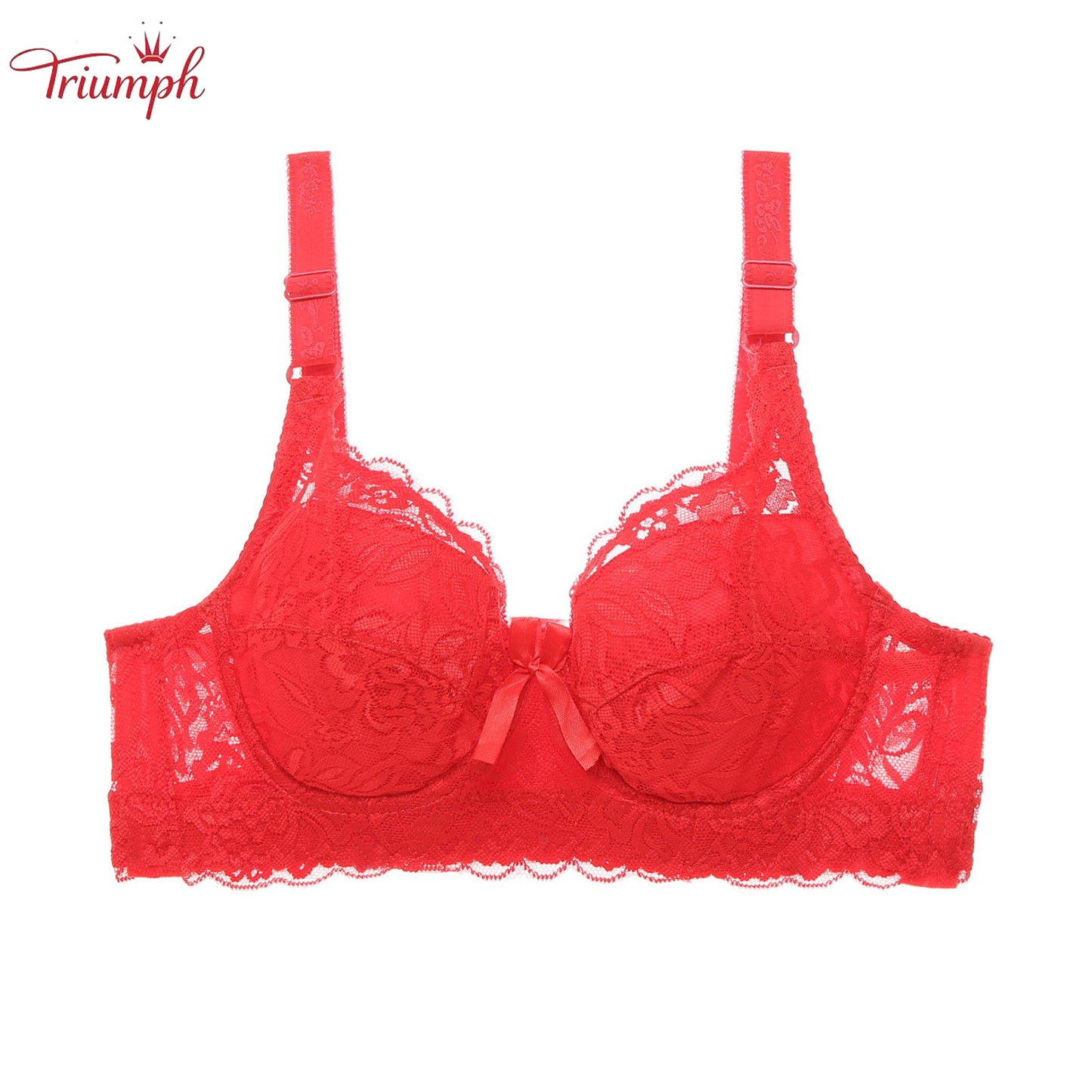 Triumph - Ingyenes Kiszállítás，3 Csomagos Csipkés Push-Up Melltartó，Kényelmes és Légáteresztő