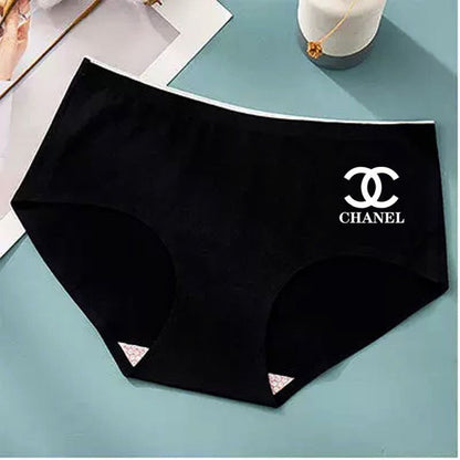 "CHANEL" 2 опаковки от чист памук, антибактериално дамско секси без следи бельо, дишащо дамско бельо