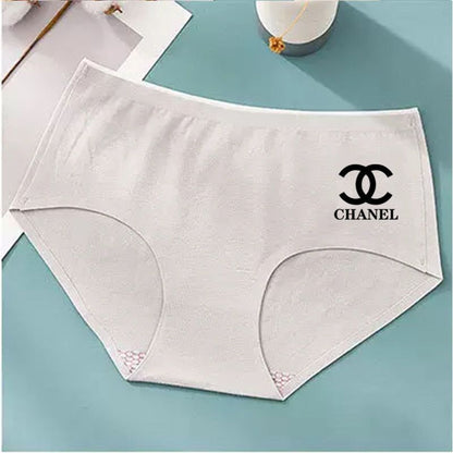 "CHANEL" 2 опаковки от чист памук, антибактериално дамско секси без следи бельо, дишащо дамско бельо