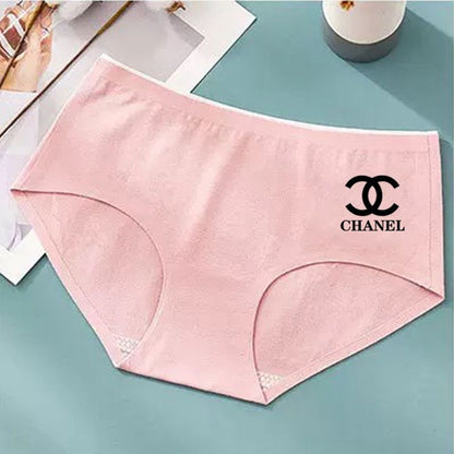"CHANEL" 2 опаковки от чист памук, антибактериално дамско секси без следи бельо, дишащо дамско бельо