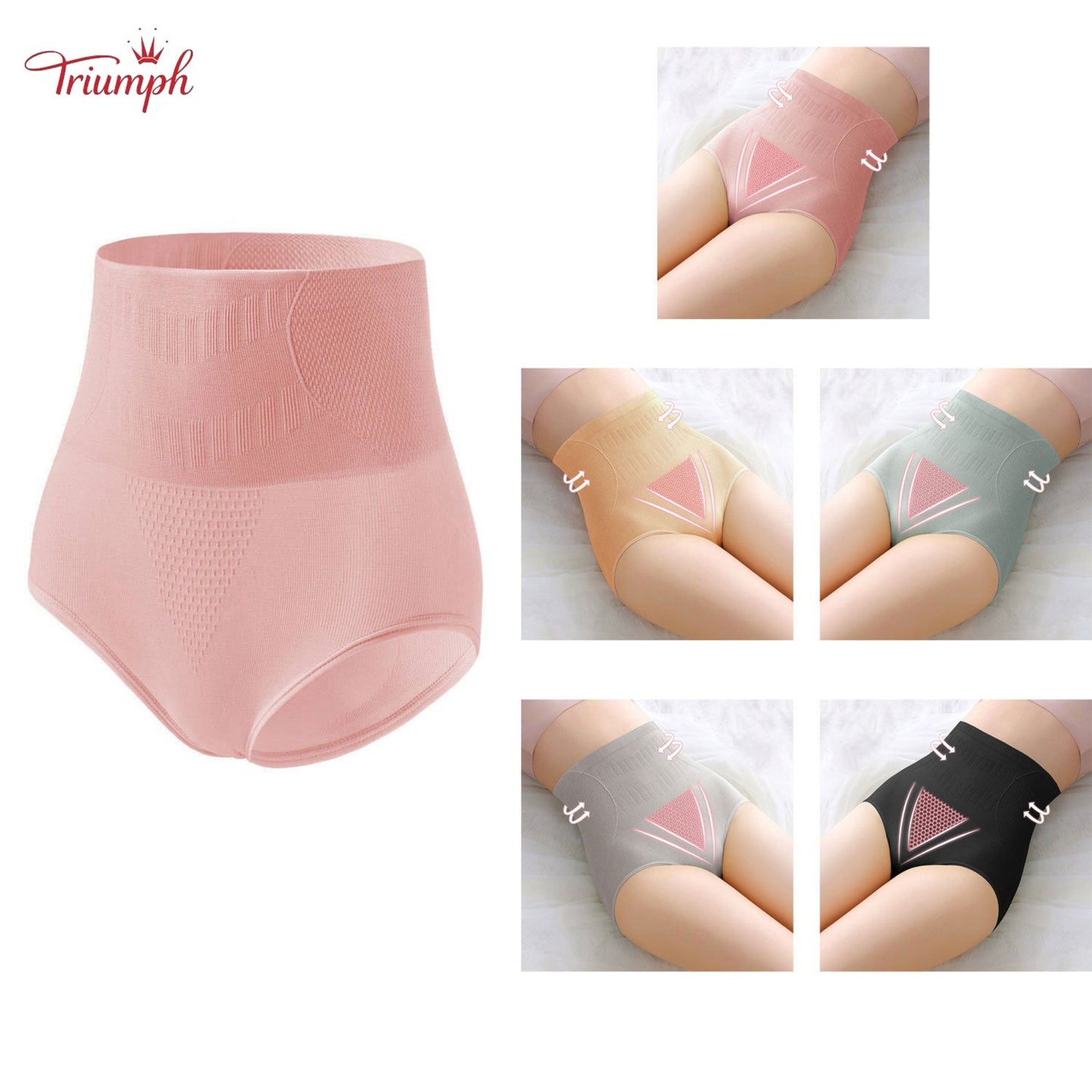 “Triumph” 5-sztuk bielizny modelującej damskie wyszczuplające brzuch urządzenie do modelowania sylwetki pod sukienką Maidenform pasy bardzo mocne bielizna-majtki ze średnim stanem