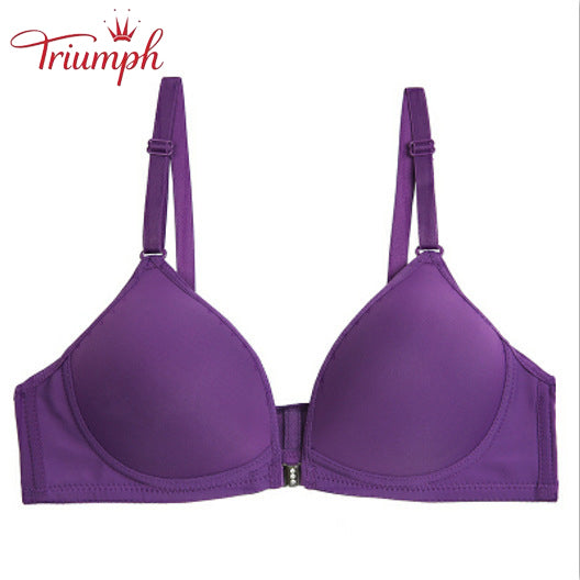 Triumph - Zestaw 3 Biustonoszy, Biustonosz na guziki z przodu, Biustonosz bez fiszbin, Seksowny, Wygodny, Bezśladowy, Push Up
