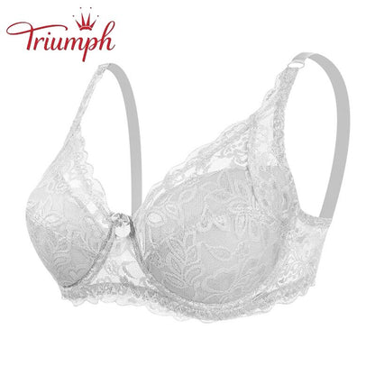 Triumph - Сутиен 3 Опаковка，Triumph Amourette 300，Нов секси сутиен с дантелен пуш ап с голям размер