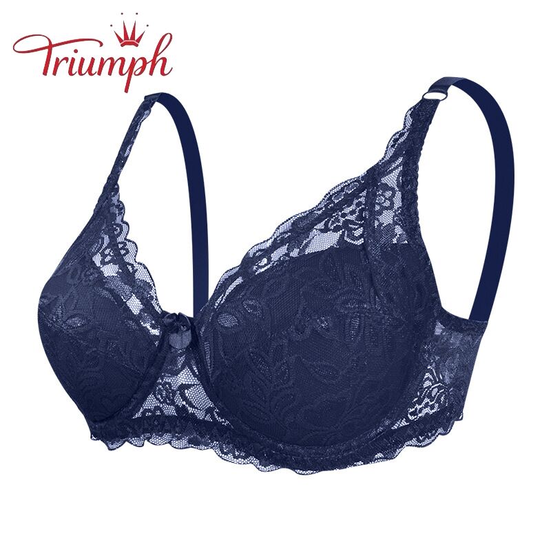 Triumph - Сутиен 3 Опаковка，Triumph Amourette 300，Нов секси сутиен с дантелен пуш ап с голям размер
