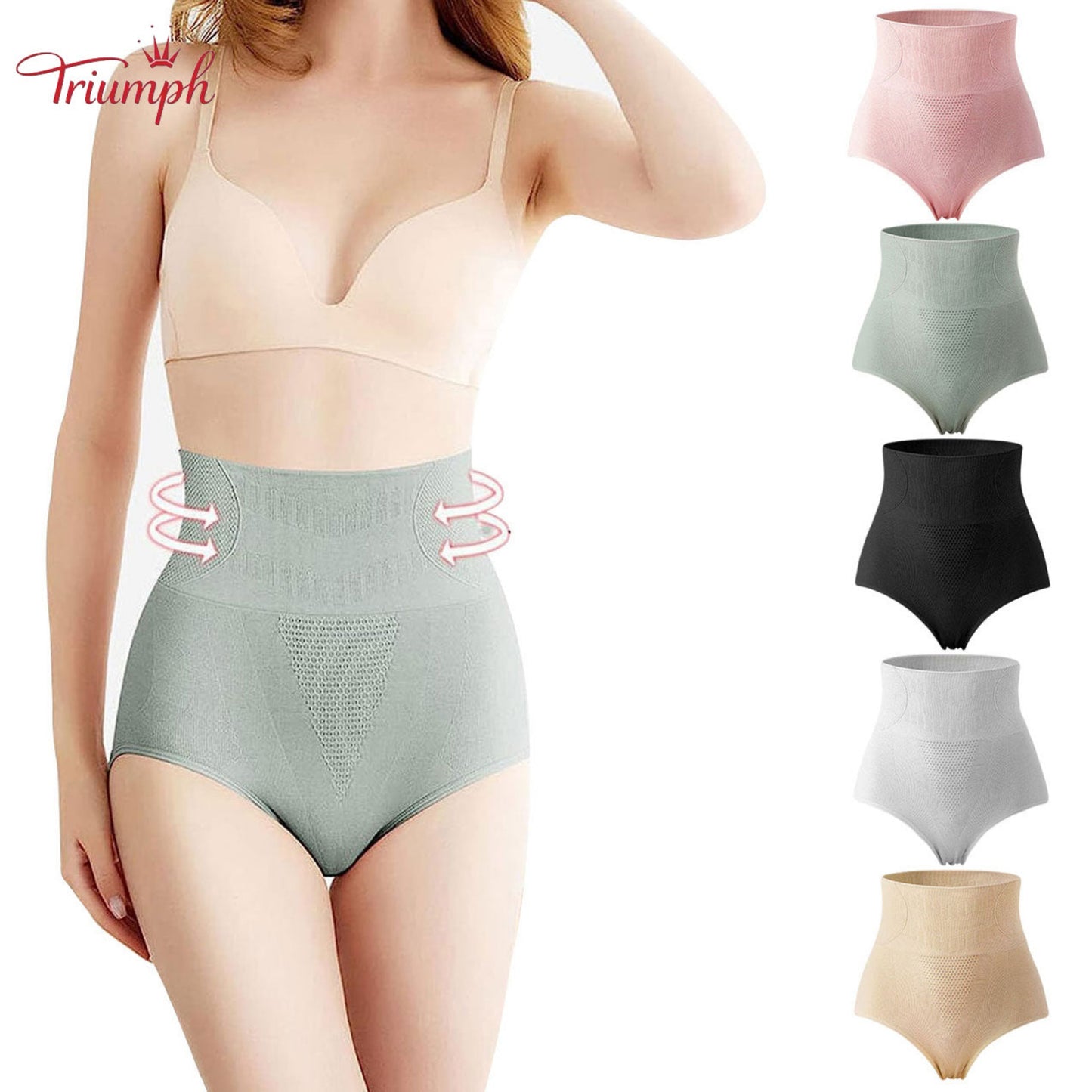 “Triumph” 5-sztuk bielizny modelującej damskie wyszczuplające brzuch urządzenie do modelowania sylwetki pod sukienką Maidenform pasy bardzo mocne bielizna-majtki ze średnim stanem