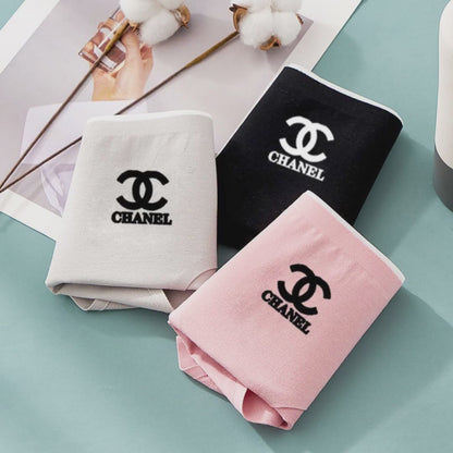 "CHANEL" 2 опаковки от чист памук, антибактериално дамско секси без следи бельо, дишащо дамско бельо